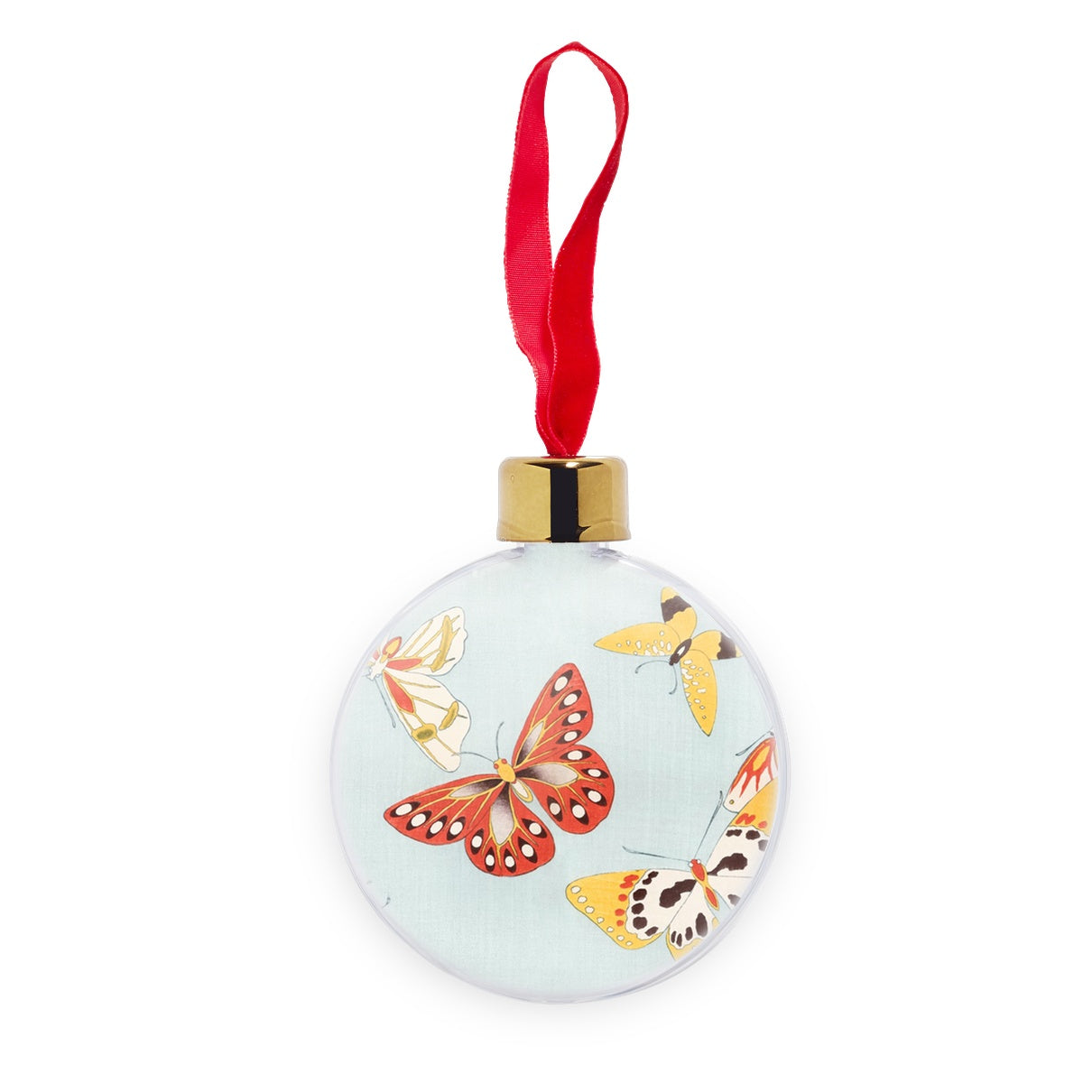 Japanese Butterfly Transparent Christmas bauble