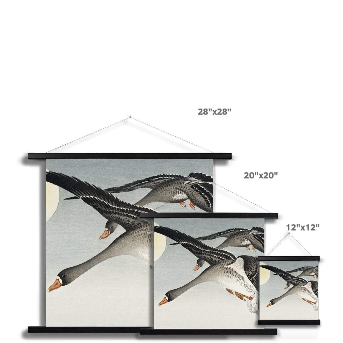 Birds at Full Moon - Ohara Koson | Fine Art Print with Hanger