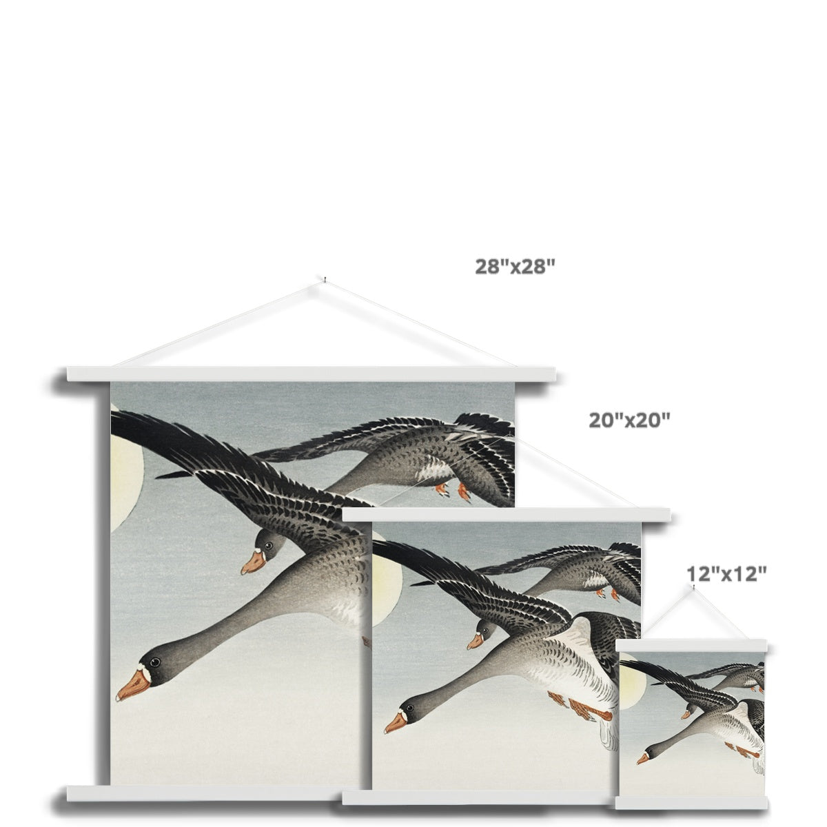 Birds at Full Moon - Ohara Koson | Fine Art Print with Hanger