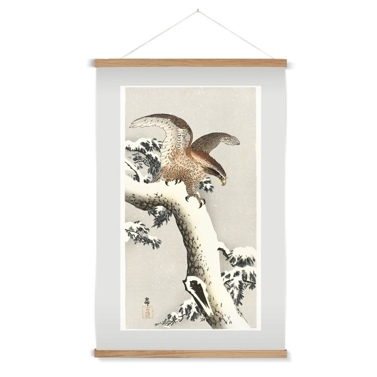 Eagle on a Tree | Fine Art Print with Hanger