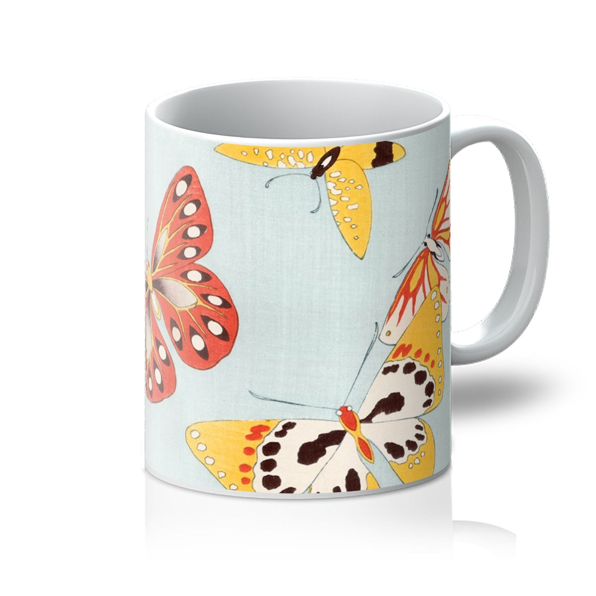 Japanese Butterfly Mug | 11oz White Mug