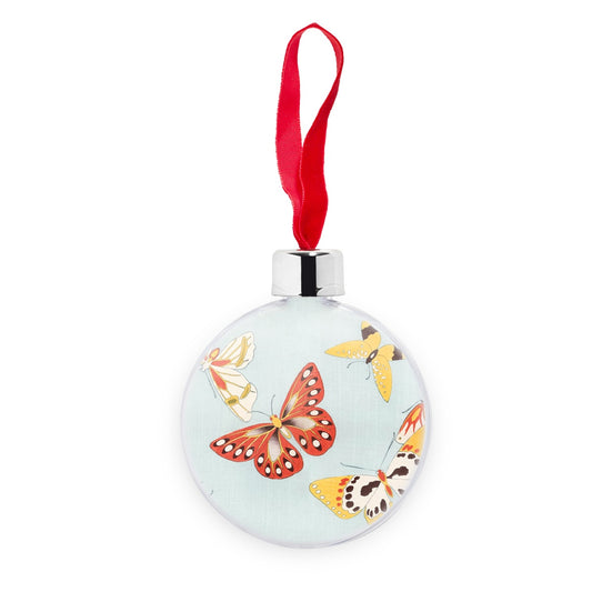 Japanese Butterfly Transparent Christmas bauble