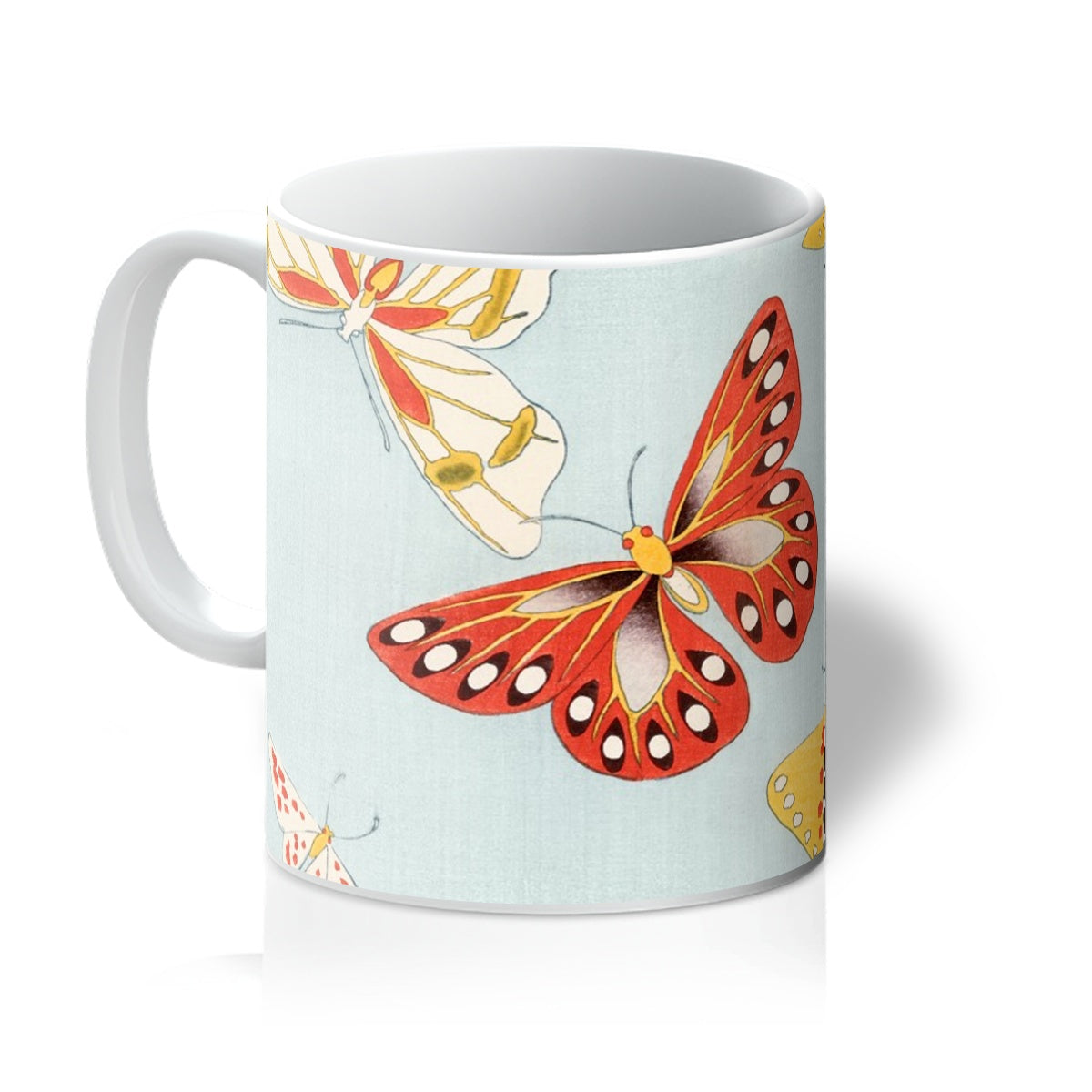Japanese Butterfly Mug | 11oz White Mug