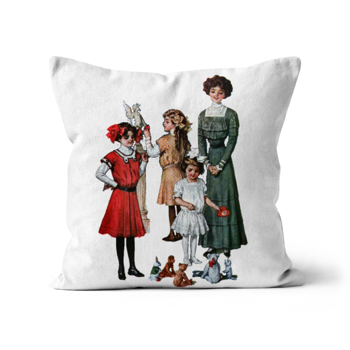 Woman and Children Cushion