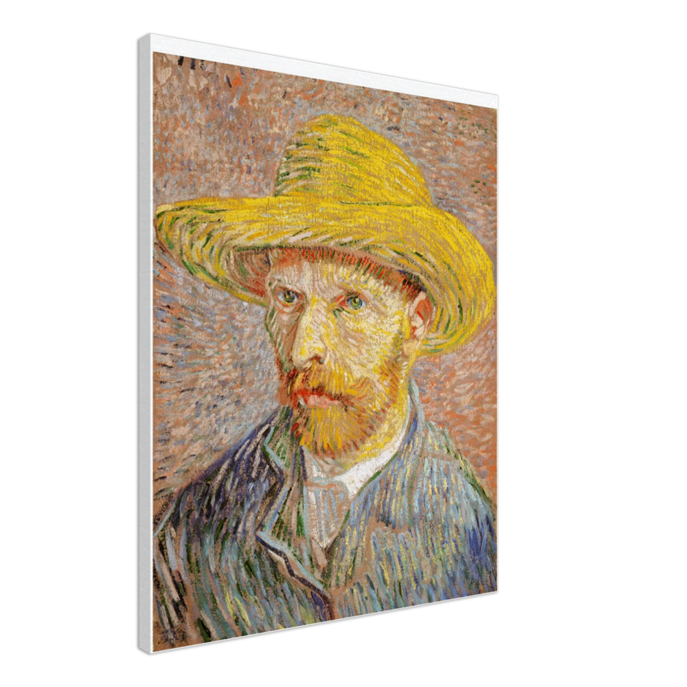 Self-Portrait with a Straw Hat | Canvas
