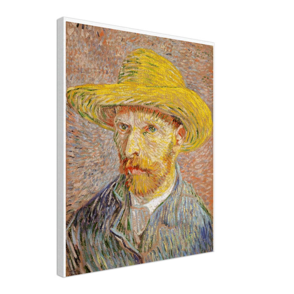 Self-Portrait with a Straw Hat | Canvas