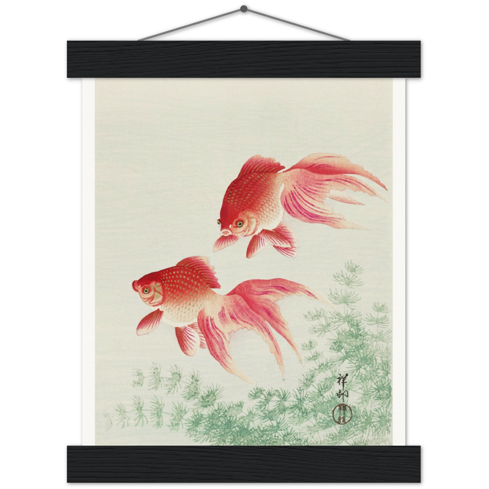 Two Veil Goldfish - Ohara Koson | Archival Matte Paper Poster & Hanger