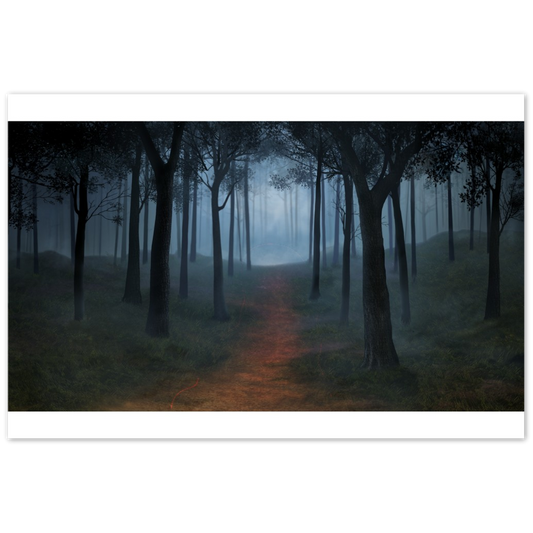 Misty Moonlight | Aluminum Print