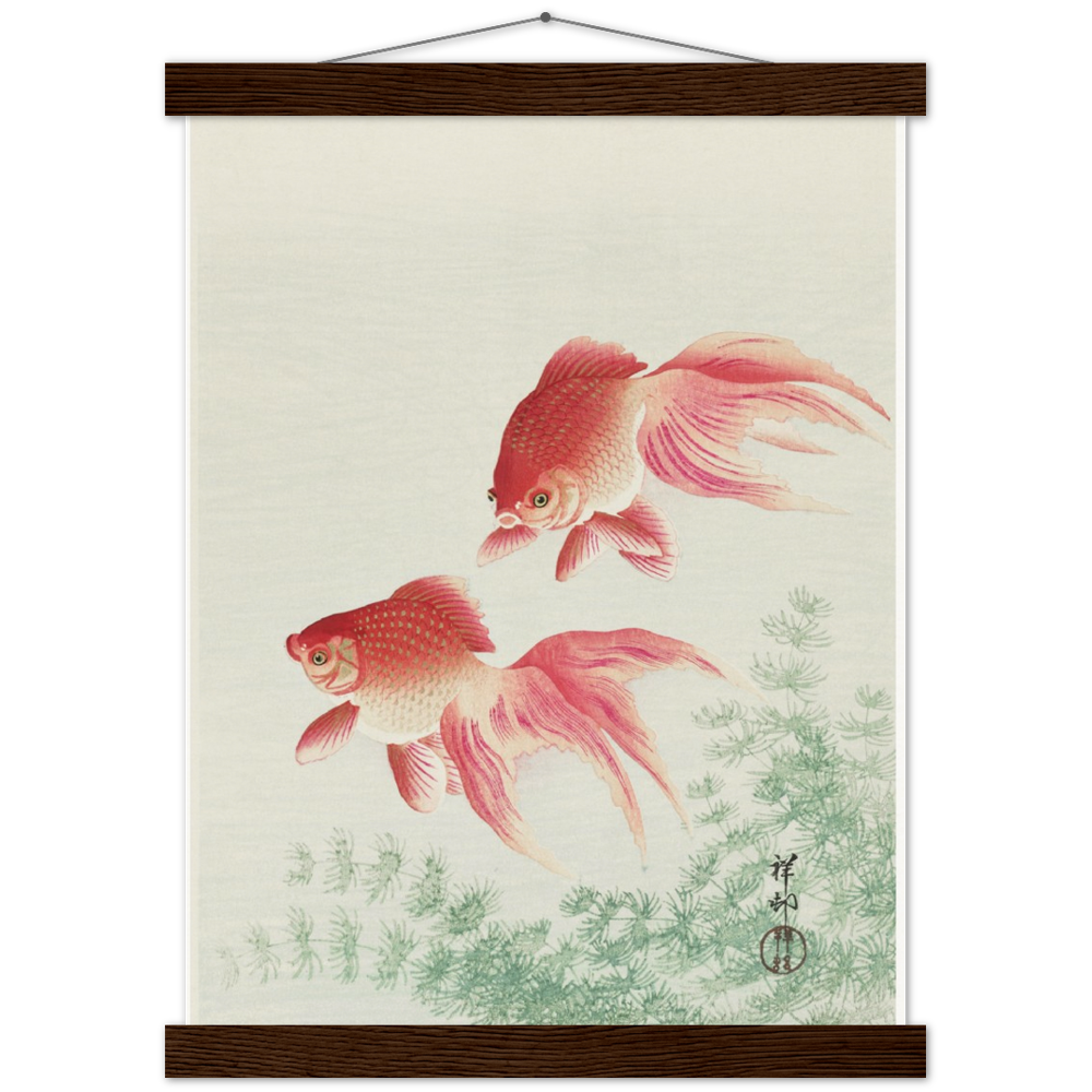 Two Veil Goldfish - Ohara Koson | Archival Matte Paper Poster & Hanger